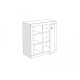 MA ΜΠΟΥΦΕΣ ΜΕ ΤΖΑΜΙDNEVNA SOBA WOOD VITRINA/Showcase W55/S  ΔΡΥΣ 85Χ42,5Χ90 ΕΚ 550241