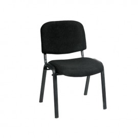 ΕΟ550,7 SIGMA Καρέκλα Μαύρη/Ύφασμα Μαύρο