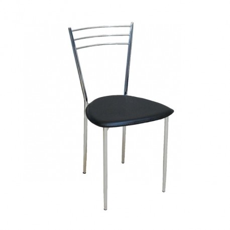 ΕΜ936,2 VALETTA Καρέκλα PVC Μαύρο