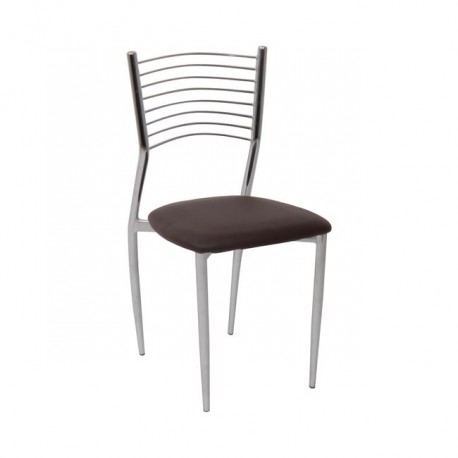 ΕΜ935,3 VIVIAN Καρέκλα PVC Σκ.Καφέ