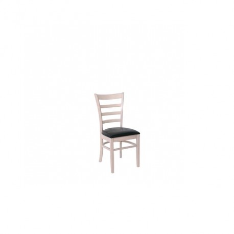 Ε7052 NATURALE-L Καρέκλα White Wash/Pu Μαύρο