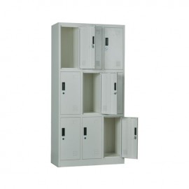 Ε6003,1 LOCKER 9 θεσ.Μεταλλικό 90x40x185cm Γκρι