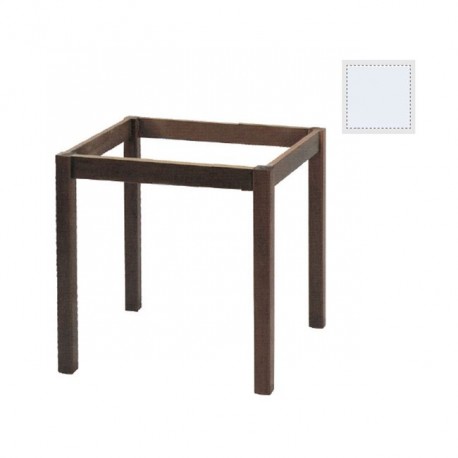 Ρ405,Ε8 ΠΟΔΙ ΚΑΦ.70x70cm Εμποτ.Λάκα Άσπρο Λυόμενο