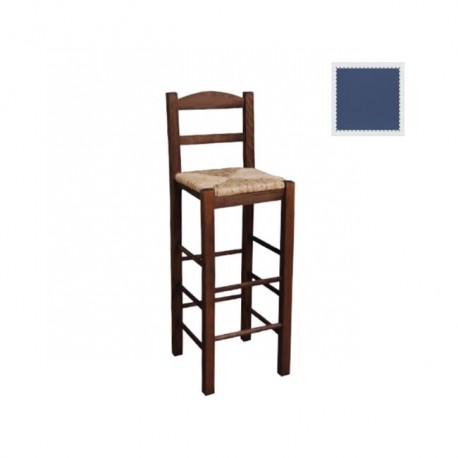 Ρ980,Ε3 ΣΙΦΝΟΣ Σκαμπώ BAR 42R Ψάθα Εμποτ.Ανιλίνη Μπλε