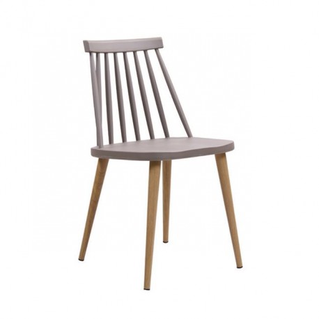 ΕΜ139,9 LAVIDA Καρέκλα Μεταλλική Φυσικό, PP Sand Beige