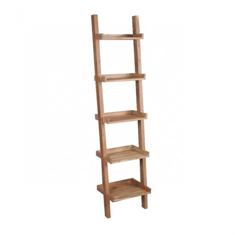 ΕΑ7019 LADDER Βιβλιοθήκη-Ραφιέρα 45x35x190cm Ακακία Φυσικό