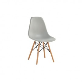 ΕΜ123,01W ART Wood Καρέκλα PP Γκρι