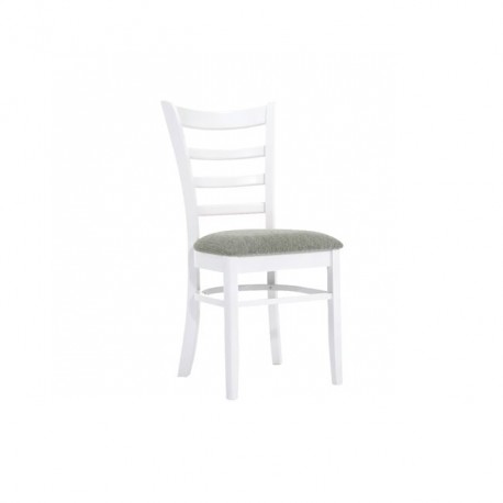 Ε7052,4 NATURALE-L Καρέκλα Άσπρη/Ύφ.Γκρι