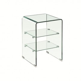 ΕΜ729,1 GLASSER Clear Ραφιέρα 40x40x60cm Γυαλί 10/5mm