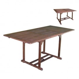 Ε20220,9 GARDEN Τραπ.120+50x80cm Επεκτ.Acacia