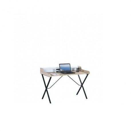 ΕΟ423 ΓΡΑΦΕΙΟ Η/Υ 100x60cm Μεταλ.Μαύρο/απ.Σημύδας