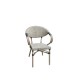 Ε286,1 COSTA Πολυθ.Alu Antique Grey/Textilene Μπεζ