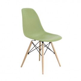 ΕΜ123,4W ART Wood Καρέκλα PP Πράσινο