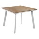 ΤΡΑΠΕΖΙ ΑΛΟΥΜΙΝΙΟΥ ΜΕ POLYWOOD HM5563.01 ΛΕΥΚΟ 80x80x72
