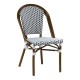 ΠΟΛΥΘΡΟΝΑ ΑΛΟΥΜΙΝΙΟΥ BAMBOO LOOK ΜΕ ΛΕΥΚΟ-ΜΑΥΡΟ RATTAN HM5566.01