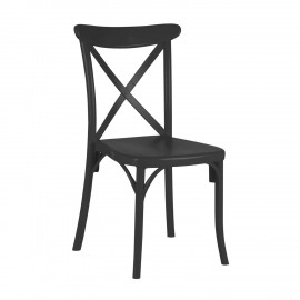 900-062 Καρέκλα Capri Μαύρο 49 x 54 x 90 49x54x90 εκ.