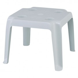 Ε354 FREDDO Βοηθ.Τρ.44x44x38cm Πλαστ. Άσπρο (Ποτηροθήκες+Ομπρελοθήκη)