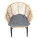 Ε259,1 SALSA Alu STACK Πολυθρ. Στοιβαζόμενη Μαύρη/Wicker Φυσικό, Μαξ.Γκρι
