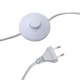 009-000038 Μεταλλικό φωτιστικό δαπέδου PWL-0005 με λευκό καπέλο Φ33x149εκ