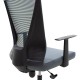069-000008 Καρέκλα γραφείου διευθυντή Ghost με ύφασμα mesh χρώμα μαύρο - γκρι