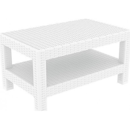 Τραπεζάκι Monaco lounge 92x57x45 ΄λευκό 53-0163