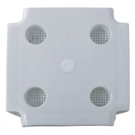 Ε354 FREDDO Βοηθ.Τρ.44x44x38cm Πλαστ. Άσπρο (Ποτηροθήκες+Ομπρελοθήκη)