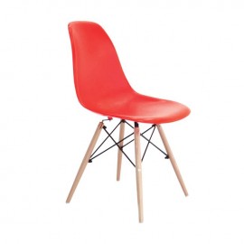 ΕΜ123,6W ART Wood Καρέκλα PP Κόκκινο