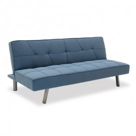 035-000024 Καναπές-κρεβάτι Travis 3θέσιος με ύφασμα ανοικτό μπλε 175x83x74εκ