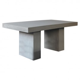Ε6201 CONCRETE Τραπέζι 160x90cm Cement Grey