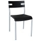ΕΜ912,2 SWIFT Καρέκλα PP Μαύρο (Βαφή Silver)