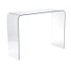 ΕΜ723 GLASSER Clear Κονσόλα γυαλί 12mm 110x35x75cm