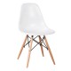 ΕΜ123,1W ART Wood Καρέκλα PP Λευκό