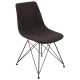 ΕΜ777,3 PANTON Καρέκλα Μεταλ.Μαύρη/Pu Vintage Black