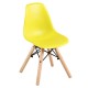 ΕΜ123,ΚY ART Wood Kid Καρέκλα PP Κίτρινο