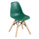 ΕΜ123,ΚG ART Wood Kid Καρέκλα PP Πράσινο