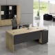 ΕΟ936,L PROJECT Γραφείο -Αρ-220x200x75cm Γωνία Sonoma/Γκρι
