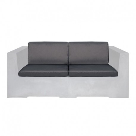 Ε6200,Μ2 CONCRETE Set Μαξ.2-θ καναπέ (4τ) Ύφ.Water Repellent Γκρι