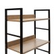 085-000002 Βιβλιοθήκη Ramon pakoworld χρώμα φυσικό - μαύρο 60x28x125,5εκ