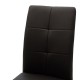 029-000069 Καρέκλα Ariadne pakoworld μεταλλική χρωμίου με pu μαύρο