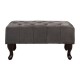 ΤΑΜΠΟΥΡΕ ΥΠΟΠΟΔΙΟ ΓΚΡΙ ΒΕΛΟΥΔΟ T.CHESTERFIELD EMMA 80x46x42Y εκ.HM226.10