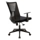 069-000026 Καρέκλα γραφείου διευθυντή Ghost pakoworld με ύφασμα mesh χρώμα μαύρο
