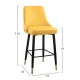 ΣΚΑΜΠΟ ΜΠΑΡ PAIGE HM8519.09 ΒΕΛΟΥΔΟ ΧΡΥΣΟ ΜΕ ΜΕΤΑΛΛΙΚΟ ΣΚΕΛΕΤΟ 51Χ57Χ110Υ εκ.