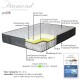 100-000010 Στρώμα Diamond pakoworld pocket spring+ gel memory foam 25-27cm 160x200εκ