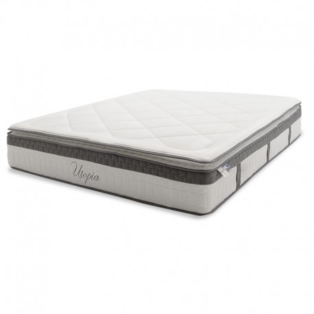 100-000008 Στρώμα Utopia pakoworld pocket spring με ανώστρωμα 30-32cm 160x200εκ