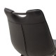 058-000017 Καρέκλα Nely pakoworld μεταλλική μαύρη με pu μαύρο