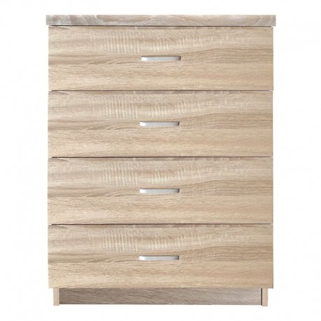 Ε7396,2 DRAWER Συρταριέρα 4-Συρτάρια 60x40x80cm Sonoma