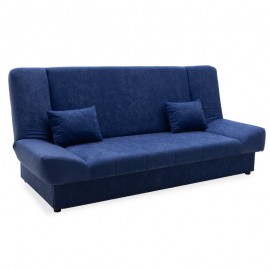 078-000008 Kαναπές-κρεβάτι Tiko pakoworld 3θέσιος με αποθηκευτικό χώρο ύφασμα μπλε