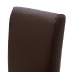 047-000033 Καρέκλα Ditta pakoworld σκούρο καφέ τεχνόδερμα - πόδια ξύλο μασίφ wenge