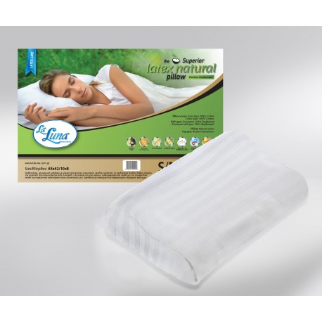 LA LUNA/ LA LUNA THE SUPERIOR LATEX CONTOUR   PILLOW MEDIUM ΜΑΞΙΛΑΡΙ ΥΠΝΟΥ ΑΝΑΤΟΜΙΚΟ 65Χ42  ΕΚ