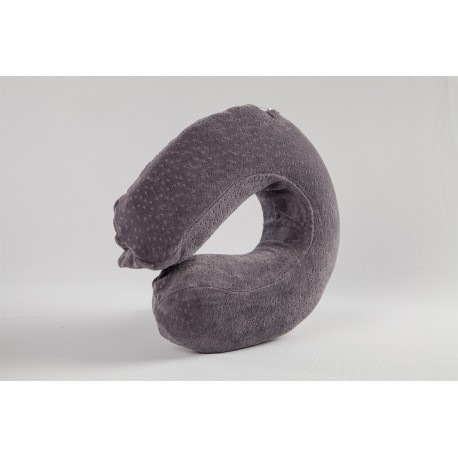 LA LUNA/ LA LUNA THE ELLIPSE THE NECK  PILLOW ΜΑΞΙΛΑΡΑΚΙ  ΤΑΞΙΔΙΟΥ ΓΚΡΙ  31Χ28Χ10 ΕΚ